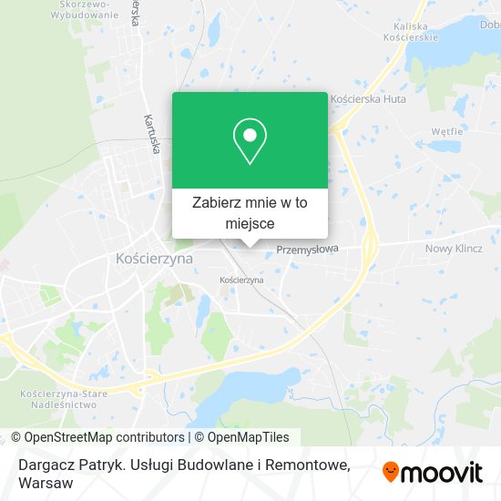 Mapa Dargacz Patryk. Usługi Budowlane i Remontowe