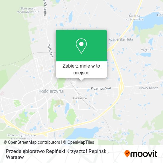 Mapa Przedsiębiorstwo Repiński Krzysztof Repiński