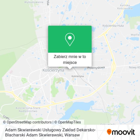 Mapa Adam Skwierawski Usługowy Zakład Dekarsko-Blacharski Adam Skwierawski