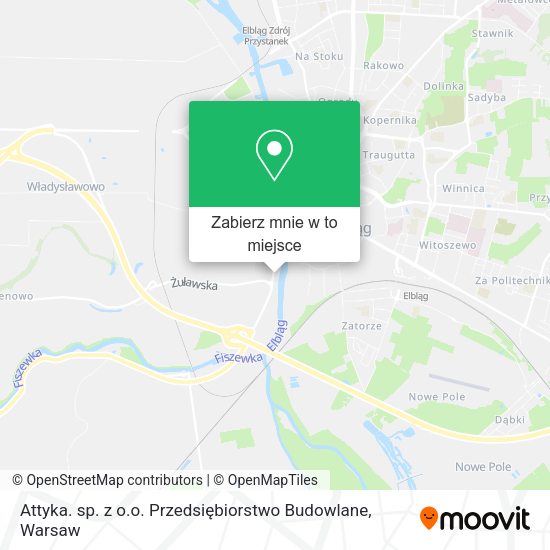 Mapa Attyka. sp. z o.o. Przedsiębiorstwo Budowlane