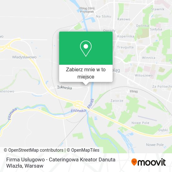 Mapa Firma Usługowo - Cateringowa Kreator Danuta Wlazła