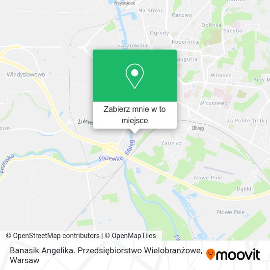 Mapa Banasik Angelika. Przedsiębiorstwo Wielobranżowe