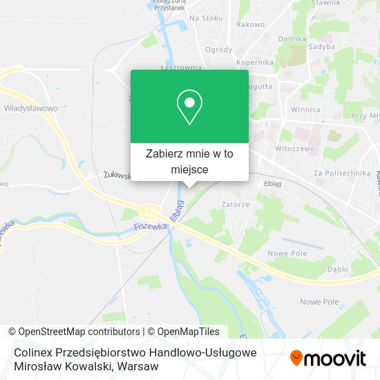 Mapa Colinex Przedsiębiorstwo Handlowo-Usługowe Mirosław Kowalski