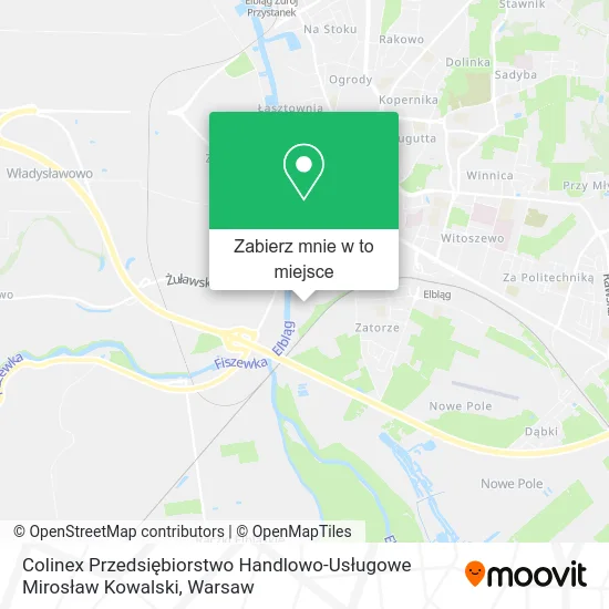 Mapa Colinex Przedsiębiorstwo Handlowo-Usługowe Mirosław Kowalski