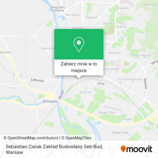 Mapa Sebastian Cisiak Zakład Budowlany Seb-Bud