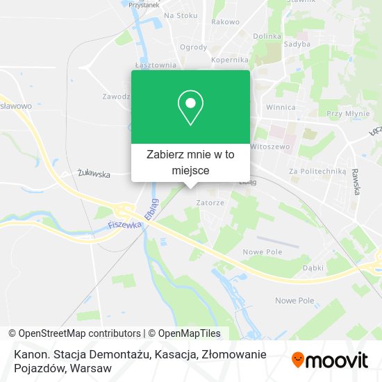 Mapa Kanon. Stacja Demontażu, Kasacja, Złomowanie Pojazdów