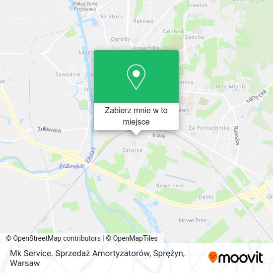 Mapa Mk Service. Sprzedaż Amortyzatorów, Sprężyn