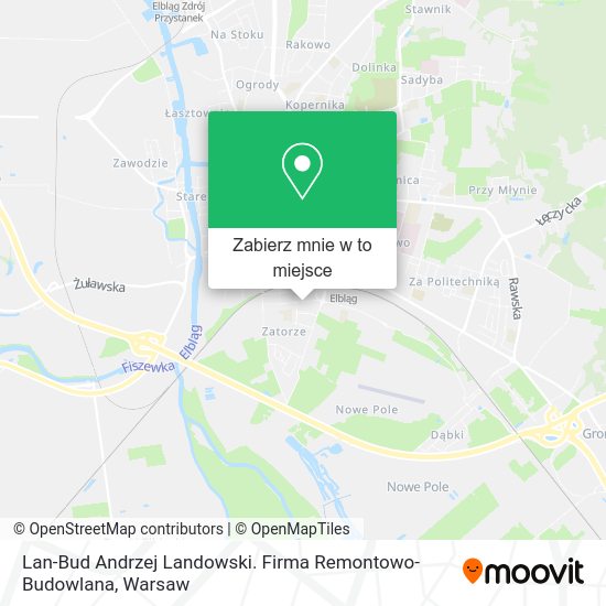Mapa Lan-Bud Andrzej Landowski. Firma Remontowo-Budowlana