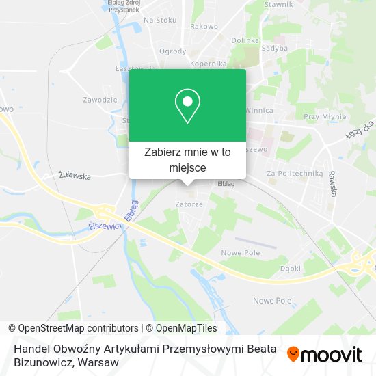 Mapa Handel Obwoźny Artykułami Przemysłowymi Beata Bizunowicz