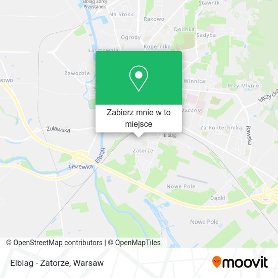 Mapa Elblag - Zatorze