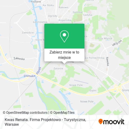 Mapa Kwas Renata. Firma Projektowo - Turystyczna