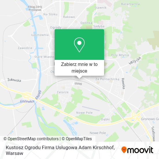 Mapa Kustosz Ogrodu Firma Usługowa Adam Kirschhof