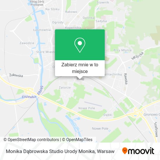 Mapa Monika Dąbrowska Studio Urody Monika