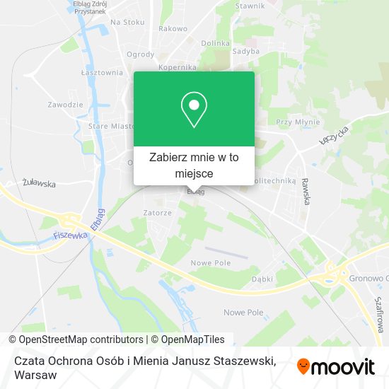 Mapa Czata Ochrona Osób i Mienia Janusz Staszewski