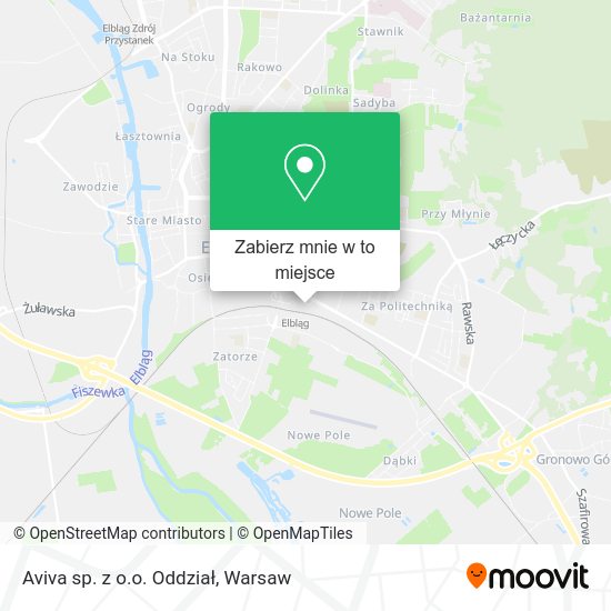 Mapa Aviva sp. z o.o. Oddział