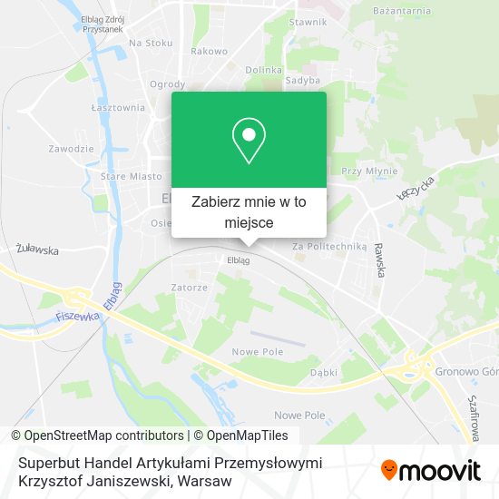 Mapa Superbut Handel Artykułami Przemysłowymi Krzysztof Janiszewski