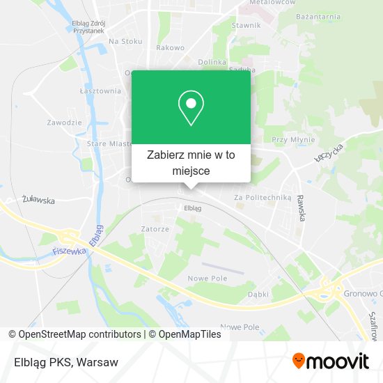 Mapa Elbląg PKS