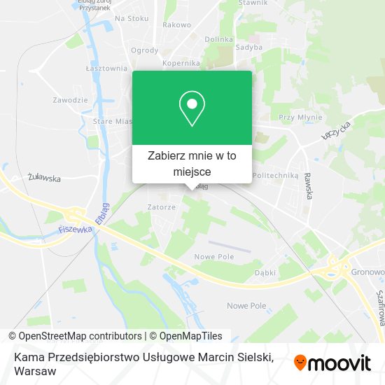 Mapa Kama Przedsiębiorstwo Usługowe Marcin Sielski