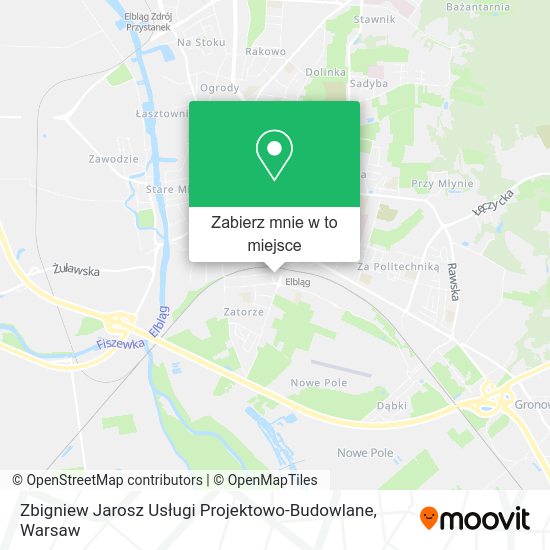 Mapa Zbigniew Jarosz Usługi Projektowo-Budowlane