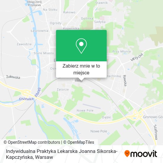 Mapa Indywidualna Praktyka Lekarska Joanna Sikorska-Kapczyńska