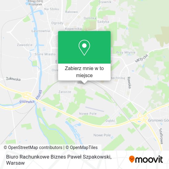 Mapa Biuro Rachunkowe Biznes Paweł Szpakowski