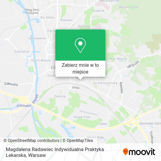 Mapa Magdalena Radawiec Indywidualna Praktyka Lekarska