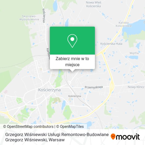 Mapa Grzegorz Wiśniewski Usługi Remontowo-Budowlane Grzegorz Wiśniewski