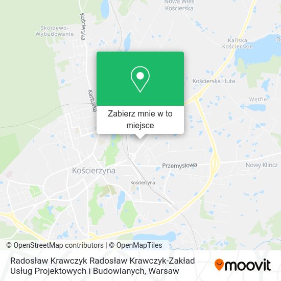 Mapa Radosław Krawczyk Radosław Krawczyk-Zakład Usług Projektowych i Budowlanych