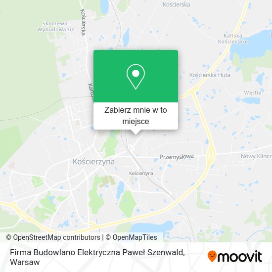 Mapa Firma Budowlano Elektryczna Paweł Szenwald