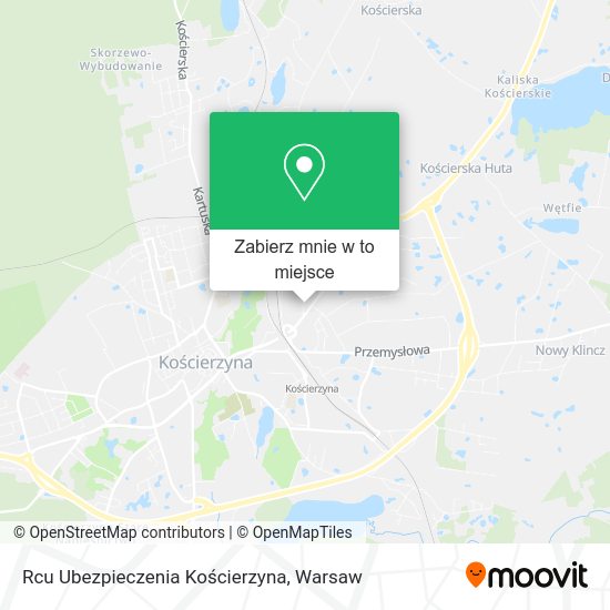 Mapa Rcu Ubezpieczenia Kościerzyna