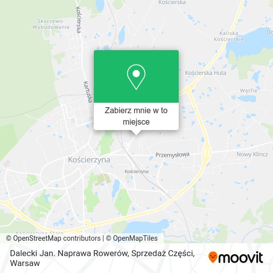 Mapa Dalecki Jan. Naprawa Rowerów, Sprzedaż Części