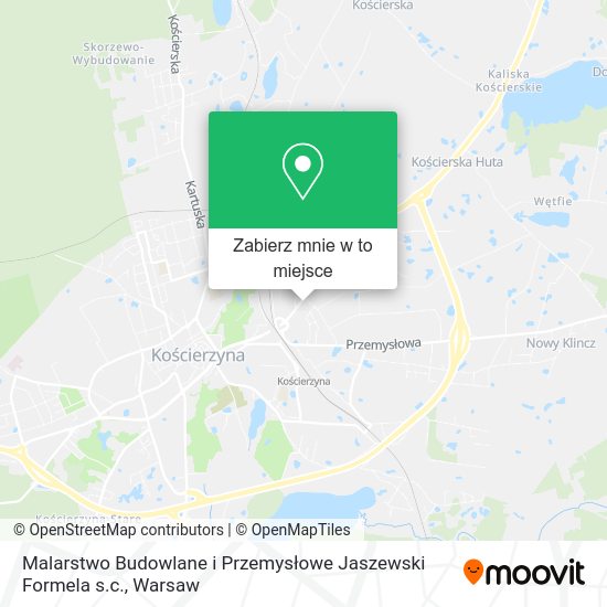 Mapa Malarstwo Budowlane i Przemysłowe Jaszewski Formela s.c.