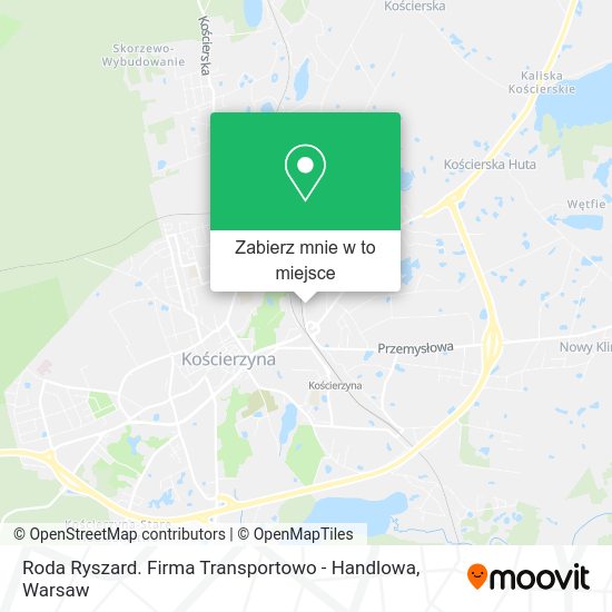 Mapa Roda Ryszard. Firma Transportowo - Handlowa