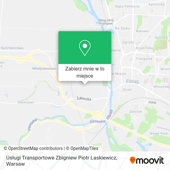 Mapa Usługi Transportowe Zbigniew Piotr Laskiewicz