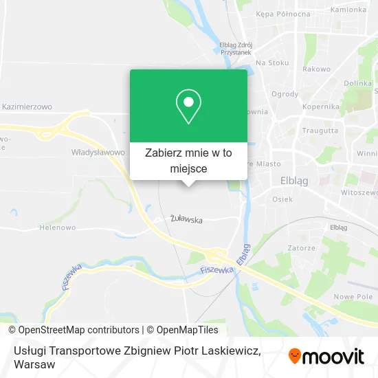 Mapa Usługi Transportowe Zbigniew Piotr Laskiewicz