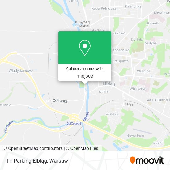 Mapa Tir Parking Elbląg