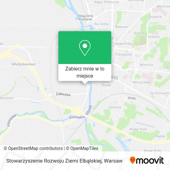 Mapa Stowarzyszenie Rozwoju Ziemi Elbąlskiej