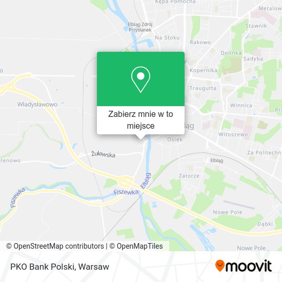 Mapa PKO Bank Polski