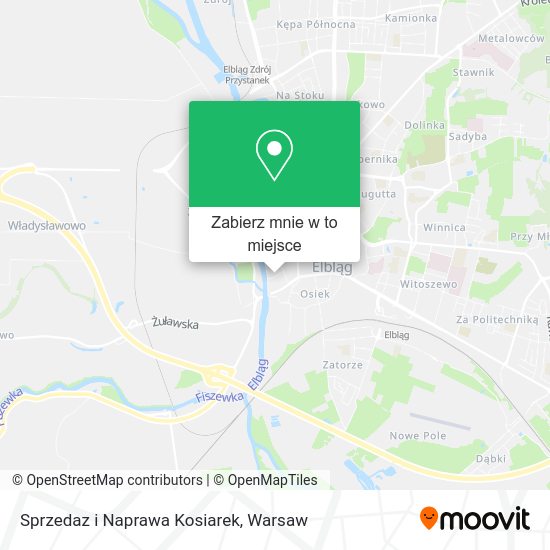 Mapa Sprzedaz i Naprawa Kosiarek