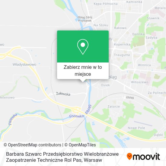 Mapa Barbara Szwarc Przedsiębiorstwo Wielobranżowe Zaopatrzenie Techniczne Rol Pas