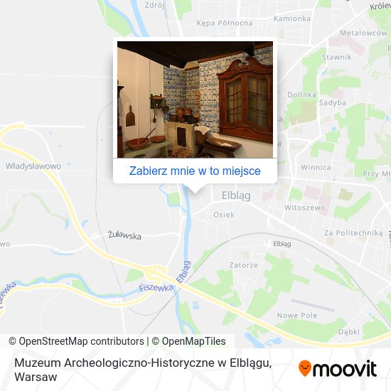 Mapa Muzeum Archeologiczno-Historyczne w Elblągu