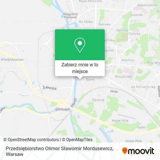 Mapa Przedsiębiorstwo Olimor Sławomir Mordusewicz