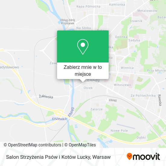 Mapa Salon Strzyżenia Psów i Kotów Lucky