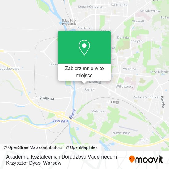 Mapa Akademia Kształcenia i Doradztwa Vademecum Krzysztof Dyas