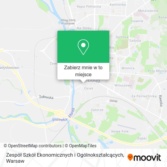 Mapa Zespół Szkół Ekonomicznych i Ogólnokształcących