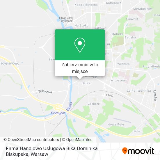 Mapa Firma Handlowo Usługowa Bika Dominika Biskupska