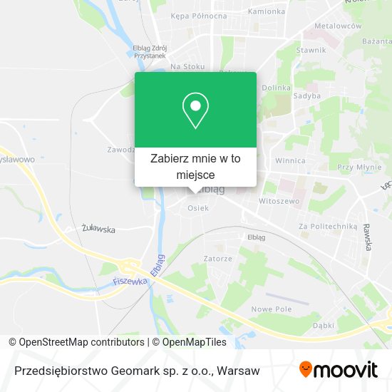 Mapa Przedsiębiorstwo Geomark sp. z o.o.