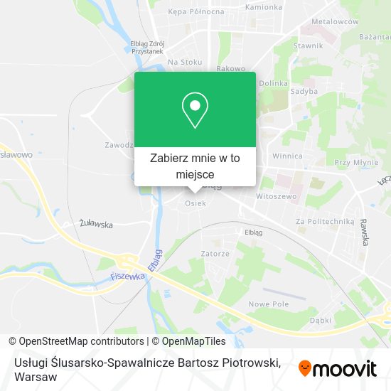 Mapa Usługi Ślusarsko-Spawalnicze Bartosz Piotrowski