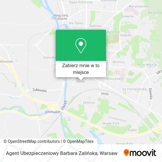 Mapa Agent Ubezpieczeniowy Barbara Zalińska