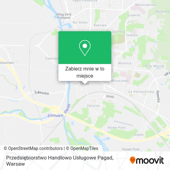 Mapa Przedsiębiorstwo Handlowo Usługowe Pagad